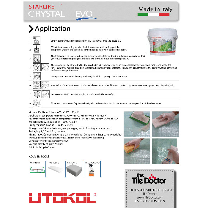 The Tile Doctor Starlike Crystal Evo 11 Lb. Glass Grout & Reviews Wayfair